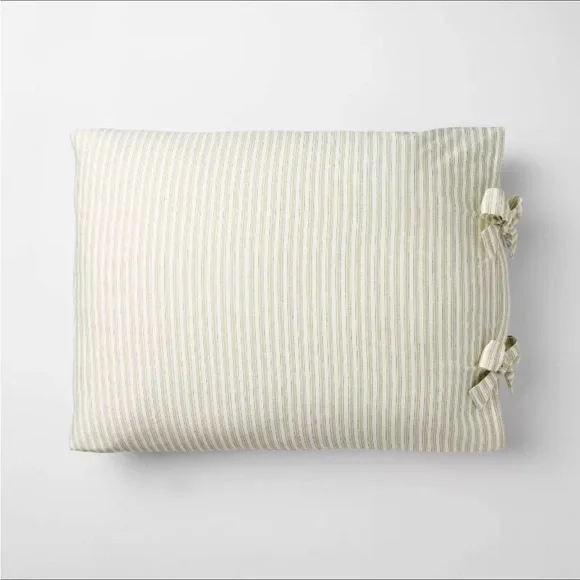 Full/Queen Reversible Floral Stripe Quilt Comforter Set - Threshold Studio McGee - Picture 5 of 7